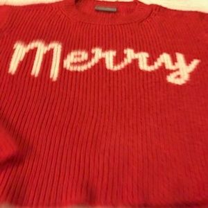 Wooden Ships MERRY holiday sweater